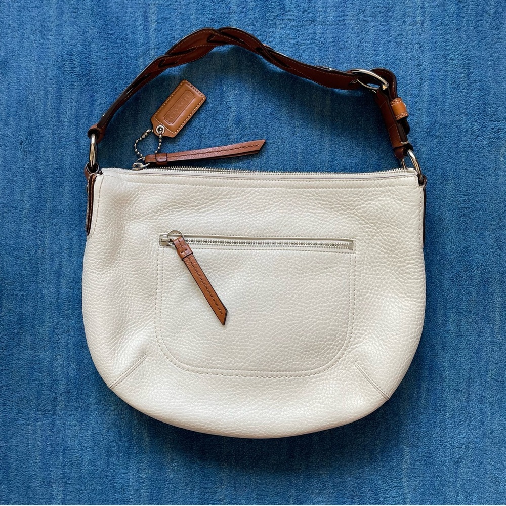 COACH - RARE STYLE VTG hobo bag - pebbled leather adjustable strap - GREAT cond